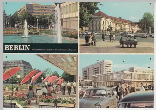 (92113) AK Berlin, Mehrbildkarte, DDR 1968