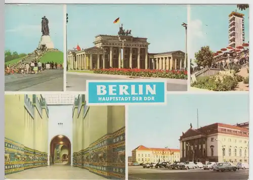 (92110) AK Berlin, Mehrbildkarte, DDR 1969