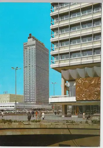 (92066) AK Berlin, Interhotel -Stadt Berlin-, DDR 1974