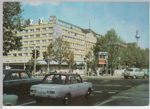 (92044) AK Berlin, Interhotel -Unter den Linden-, DDR 1971