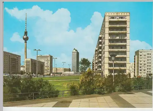 (92042) AK Berlin, Blick zum Alexanderplatz, DDR 1972