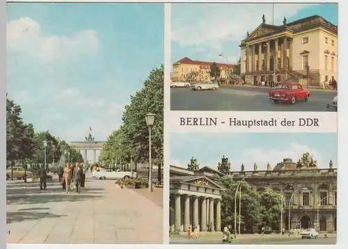 (92031) AK Berlin, Mehrbildkarte, DDR 1969