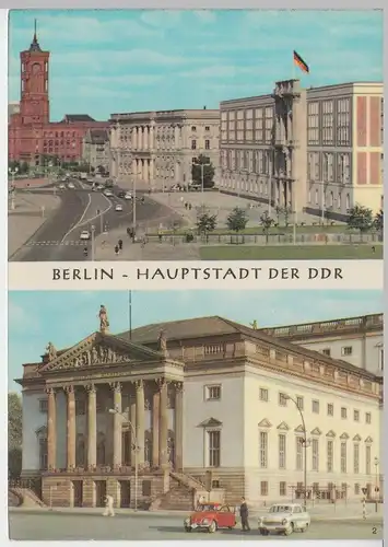 (92030) AK Berlin, Mehrbildkarte, DDR 1967