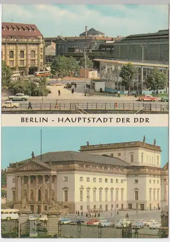 (92029) AK Berlin, Mehrbildkarte, DDR 1967