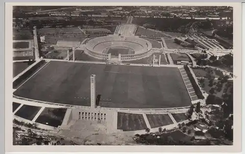 (91060) Foto AK Berlin, Reichssportfeld, Luftbild 1936