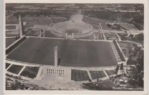 (91059) Foto AK Berlin, Reichssportfeld, Luftbild 1936-45