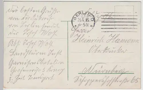 (89184) AK Berlin, Schloss, Marstall, Feldpost 1915