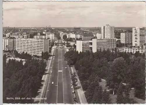(86258) Foto AK Berlin West, Blick auf das Hansaviertel 1960er
