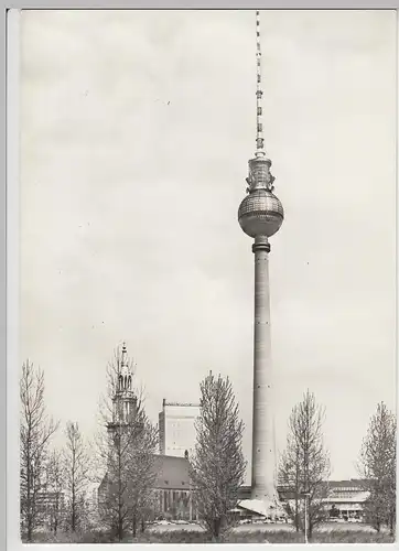 (86117) Foto AK Berlin DDR, Fernsehturm 1972