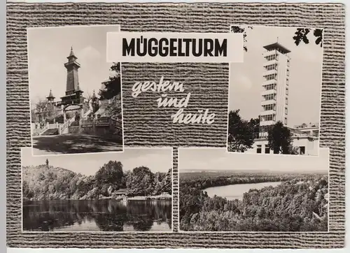 (86110) Foto AK Berlin DDR, Köpenick, Müggelturm gestern und heute, 1962