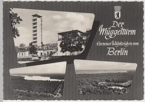 (86098) Foto AK Berlin DDR, Köpenick, Müggelturm 1963