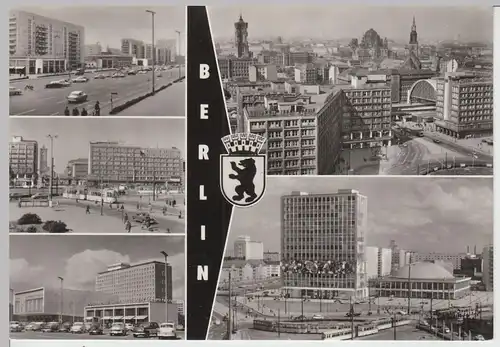 (86097) Foto AK Berlin DDR, Mehrbildkarte 1966