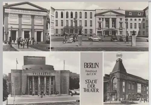(86079) Foto AK Berlin DDR, Stadt der Theater, Mehrbild 1967