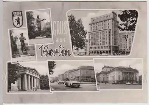 (86072) Foto AK Berlin DDR, Mehrbildkarte 1963