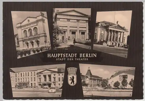 (86071) Foto AK Berlin DDR, Stadt der Theater, Mehrbild 1963