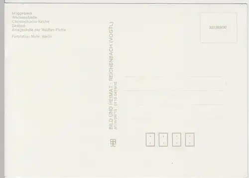 (86050) AK Berlin, Friedrichshagen, Christophoruskirche, Seebad 1990