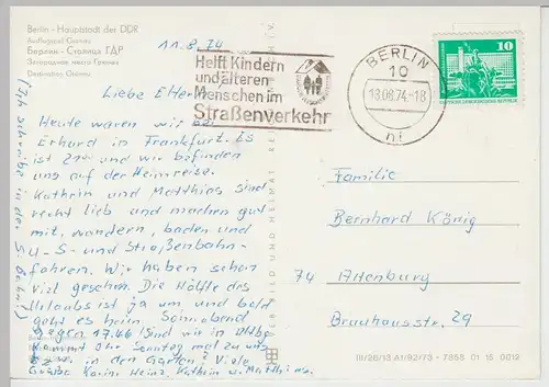 (86041) AK Berlin, Grünau, Fahrgastschiff ?Friedrich Wolf? 1973