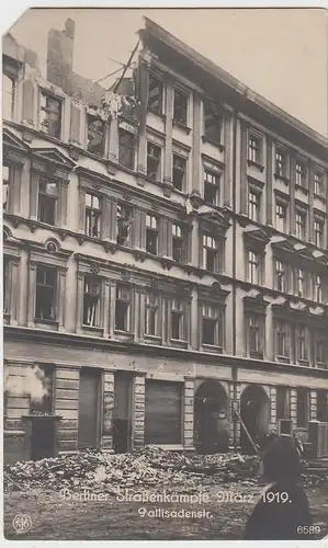 (85528) Foto AK Berlin, Pallisadenstr., Straßenkämpfe März 1919