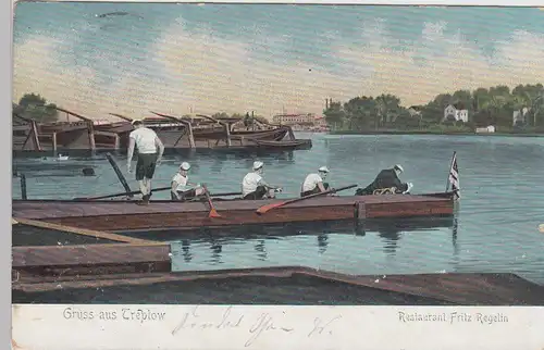 (85404) AK Gruss aus Treptow, Restaurant Fritz Regelin, 1903