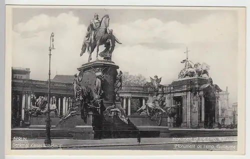 (84585) AK Berlin, Denkmal Kaiser Wilhelm I., vor 1945