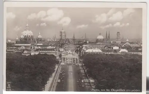 (84579) Foto AK Berlin, Blick von der Siegessäule 1939-45