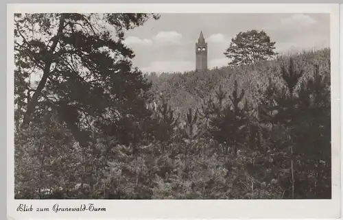 (80716) Foto AK Berlin, Blick zum Grunewald-Turm 1956