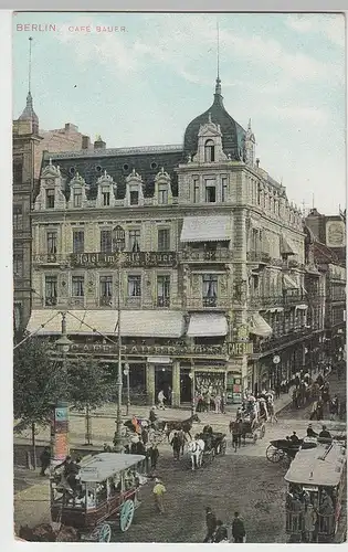 (80312) AK Berlin, Café Bauer, vor 1945