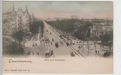 (79785) AK Berlin Charlottenburg, Knie und Berlinerstraße, bis 1905