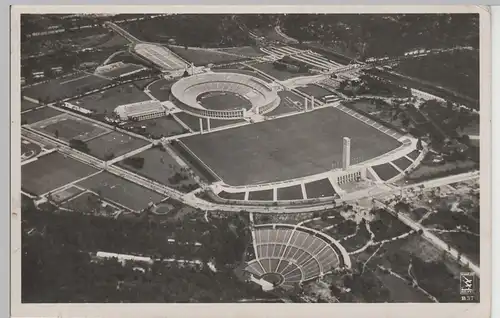 (78902) Foto AK Berlin, Reichssportfeld, Fliegeraufnahme 1938