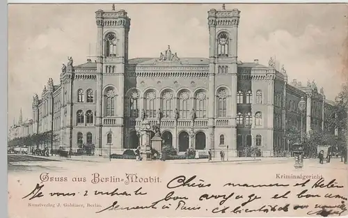 (78033) AK Berlin Moabit, Kriminalgericht 1899