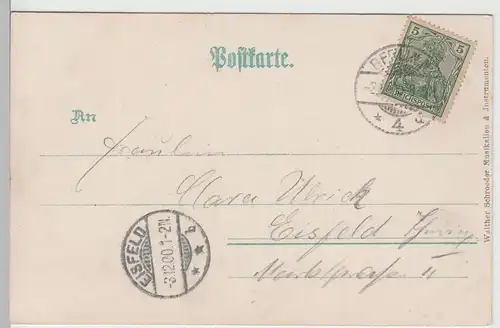 (76533) Künstler AK Gruß aus Berlin, Reichstagsgebäude u. Siegessäule 1900