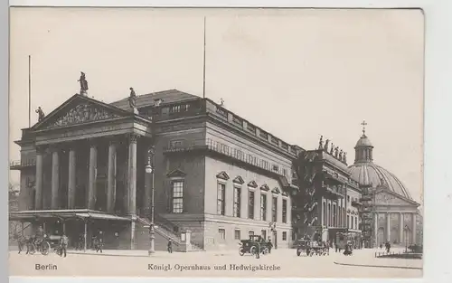 (73811) AK Berlin, Oper, Hedwigskirche, um 1907