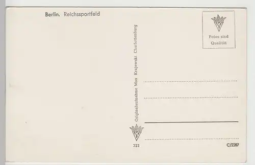 (73799) Foto AK Berlin, Reichssportfeld, Olympiastadion 1936