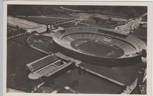 (71520) Foto AK Berlin, Reichssportfeld Olympiastadion Luftbild 1930er
