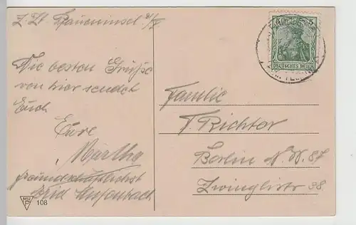 (71469) AK Berlin, Überfahrt zur Pfaueninsel vor 1920