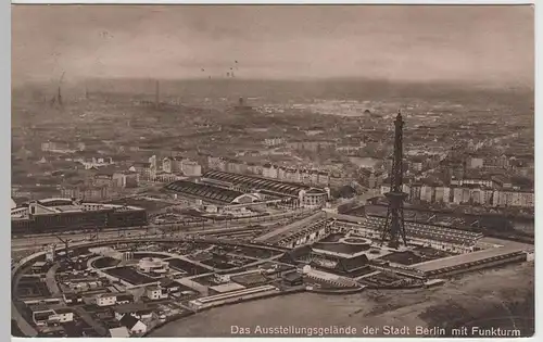 (64283) AK Berlin, Ausstellungsgelände, Funkturm 1931