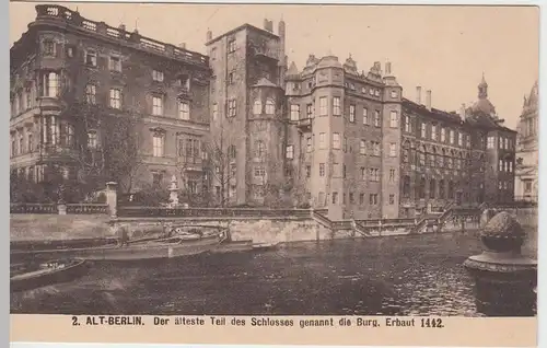 (51849) AK Berlin, Schloss, Ältester Teil, vor 1945