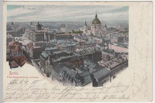 (46033) AK Berlin, Blick vom Rathausturm, 1900