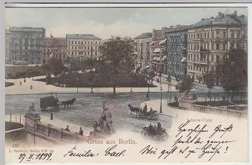 (31538) AK Gruss aus Berlin, Lützow-Platz, 1899