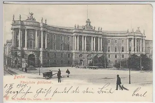 (31535) AK Berlin, Königliche Bibliothek, 1900