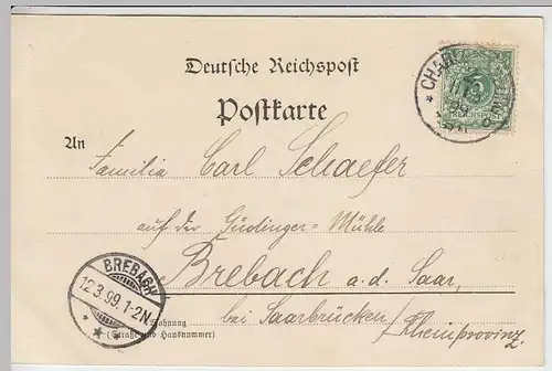 (31532) AK Gruss aus Berlin, National-Galerie, 1899