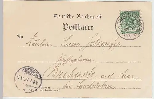 (31507) AK Gruss aus Berlin, Neues Abgeordneten-Haus, 1899