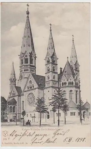 (31478) AK Charlottenburg, Kaiser Wilhelm Gedächtniss-Kirche 1898