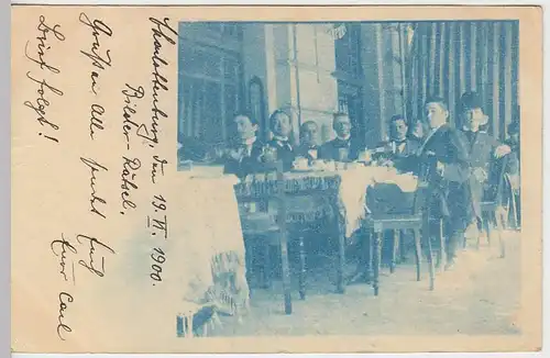 (31467) AK Herrenrunde im Café, Charlottenburg 1900