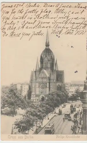 (30470) AK Gruss aus Berlin, Heilige Kreuzkirche, 1906