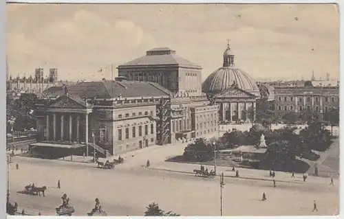 (30025) AK Berlin, Opernhaus, Hedwigskirche, 1917