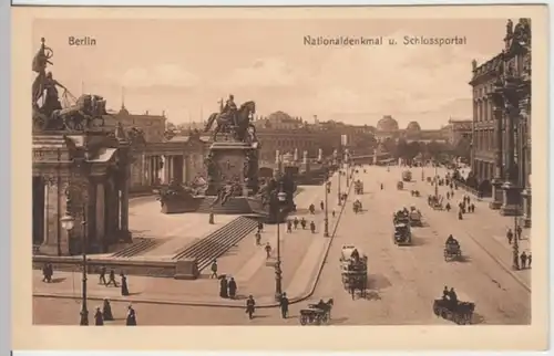 (2721) AK Berlin, Nationaldenkmal, Schlossportal, vor 1945
