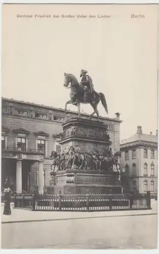 (2716) AK Berlin, Denkmal Friedrich d. Große, Unter d. Linden, vor 1945