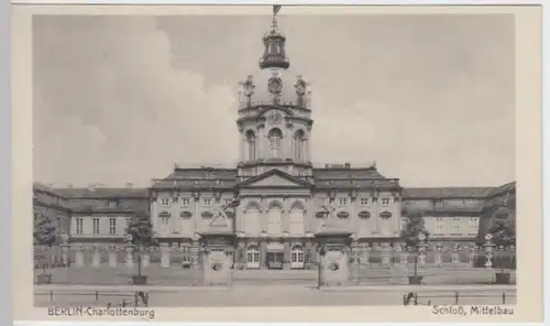 (16498) AK Berlin Charlottenburg, Schloss, Mittelbau, vor 1945