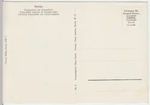 (13912) Foto AK Berlin, Siegessäule
